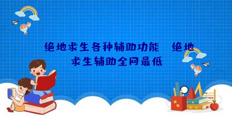 「绝地求生各种辅助功能」|绝地求生辅助全网最低